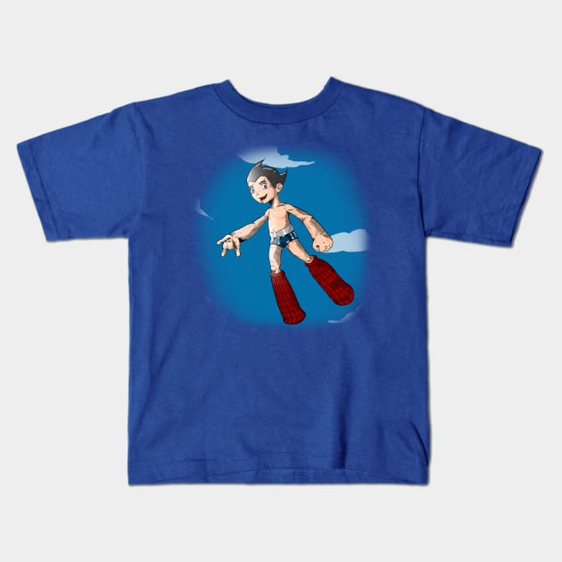 Spider- astroboy Kids T-Shirt by BRed_BT